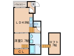 アレイア本陣の物件間取画像